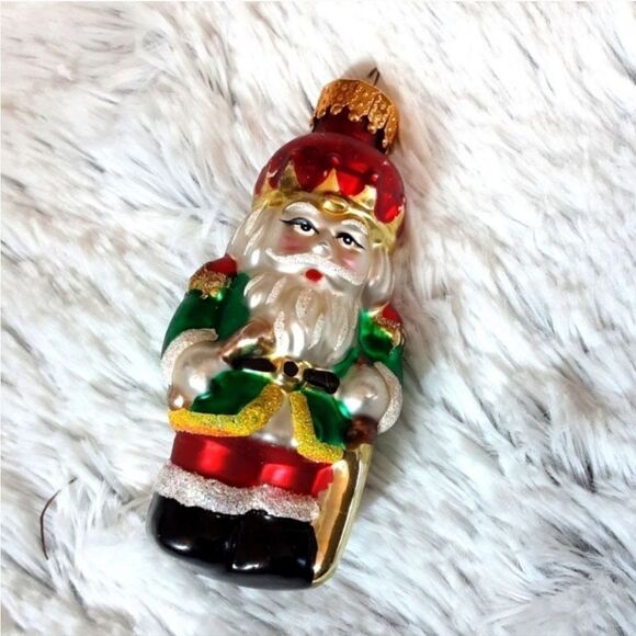 Vintage Ornament German Glass 3.5" St. Nicklaus - Picture 8 of 9
